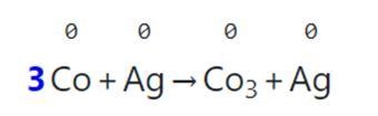 How many electrons are being exchanged in the balanced redox equationCo + 3Ag → Co-example-1