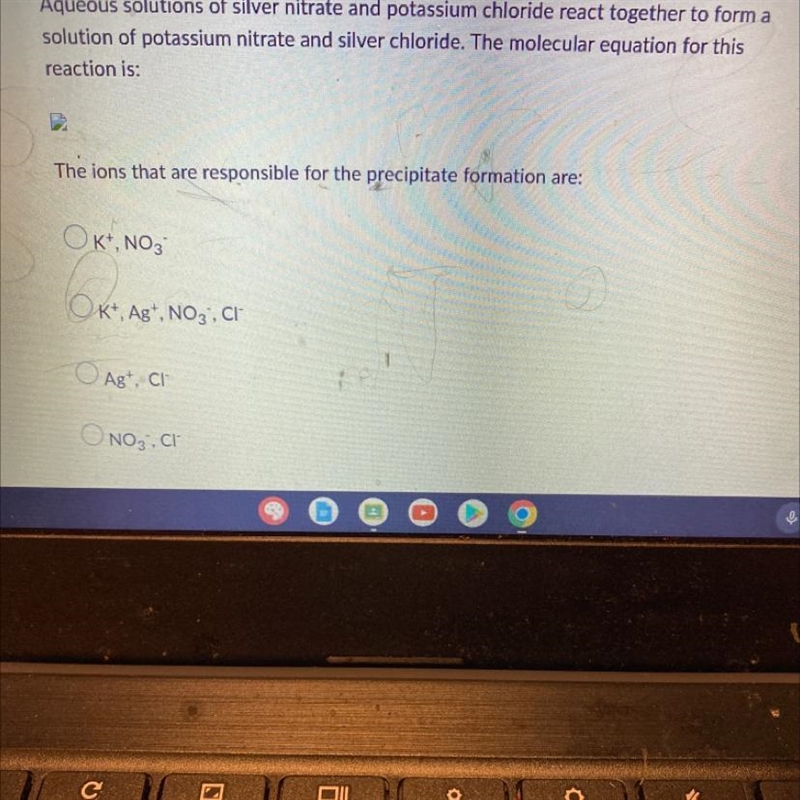 What is a molecular equation and what is this question asking please help?-example-1