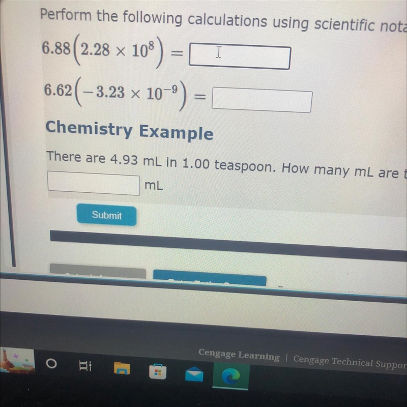 Chemistry Example 6.88(2.28 x 10^8)-example-1