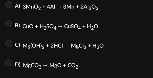 Which of the following is a redox reaction?-example-1