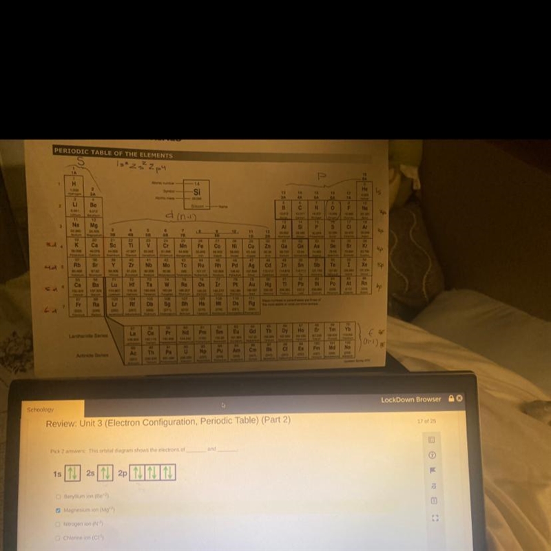 Pls help Periodic table provided in photo!-example-1