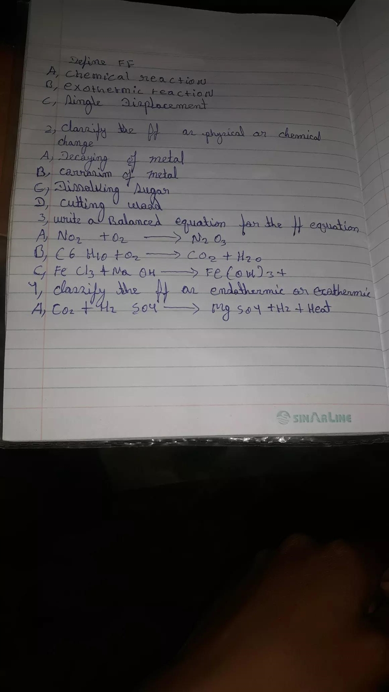 4.A Classify the following as endothermic or exothermicMg + H2S04 ----> MG S04 + H-example-1