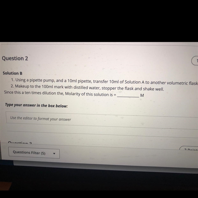 Solution B What is the molarity of this solution? _____M-example-1