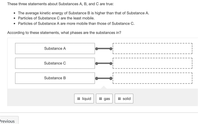 These three statements about Substances A, B, and C are true:-example-1