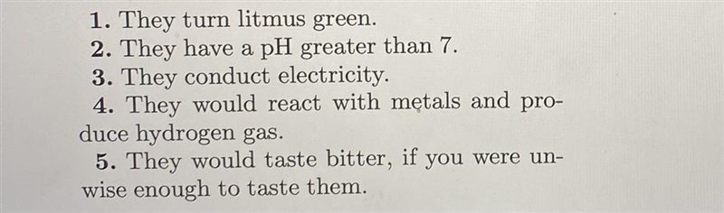 Which of these properties would be possessed by BOTH acids AND bases? Note: we do-example-1