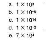 Write out each of the following numbers in the long form: 1) 1 * 10 ^ 3 2)1 * 10 ^ - 5 3) 1 * 10 ^ 14 4)1 * 10 ^ - 2 5)7,* 10 ^ 4-example-1