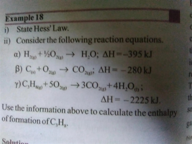 i) State Hess' Law. ii) Consider the following reaction equations. a) H₂+%20H₂O; AH-example-1