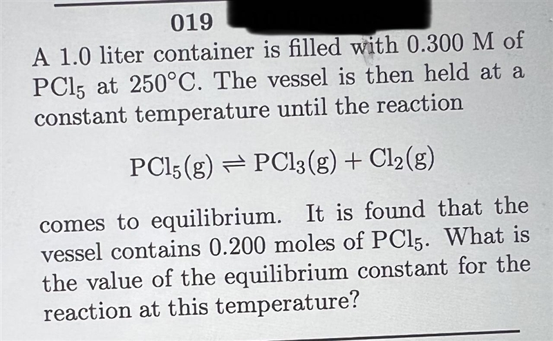 What is the value of the equilibrium constant / Kc?-example-1