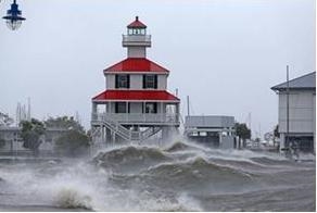 The aftermath of a hurricane demonstrated here is called a watershed storm surge runoff-example-1