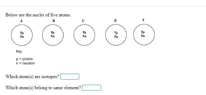 Need to know the definition of an isotope and how to answer the question.-example-1