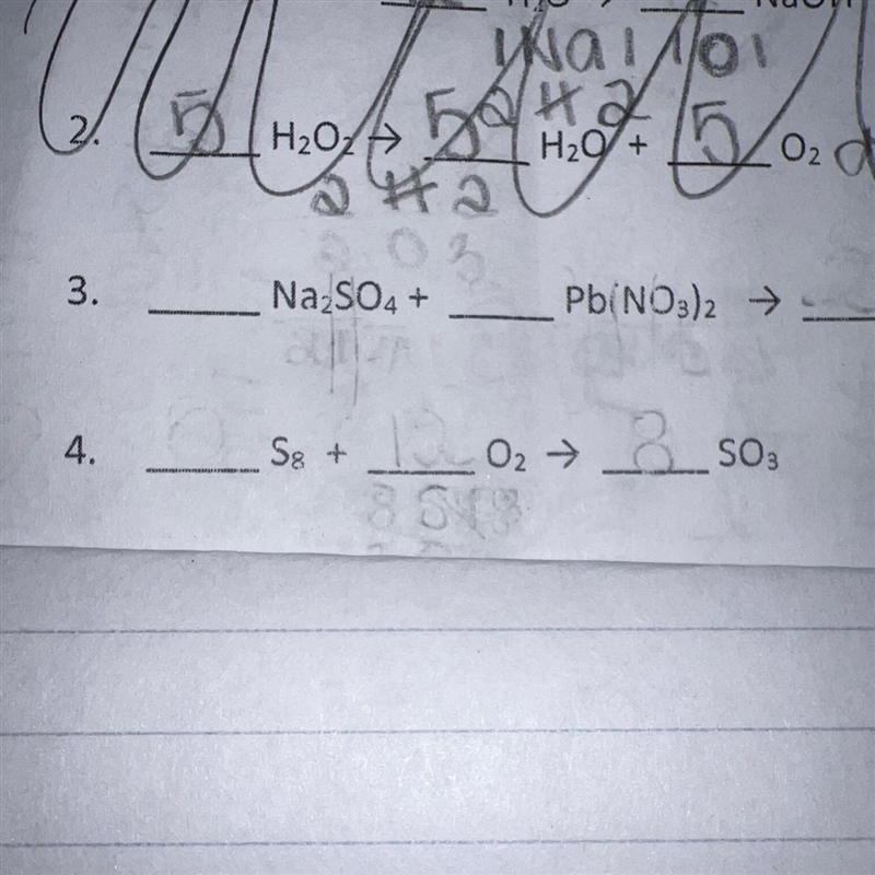 Number 4 S8 + O₂ SO3-example-1