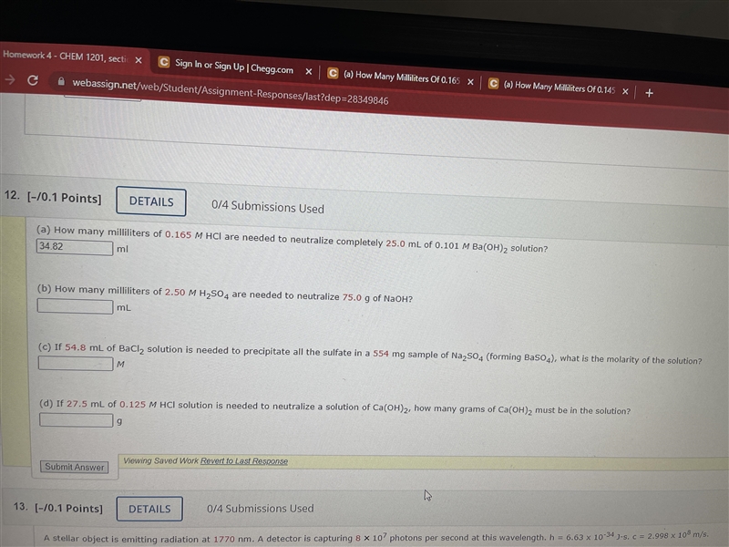 How many milliliters of 0.165 M HCL are needed to neutralize completely 25.0 mL of-example-1