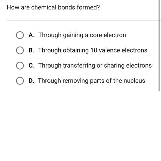 How are chemical bonds formed?-example-1