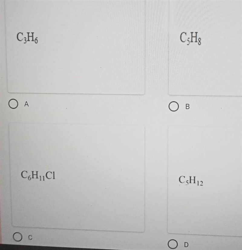 Which of the following is a cycloalkane?​-example-1