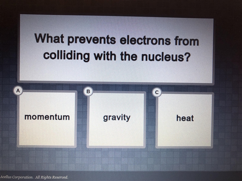 I will give 20 points for correct answer. No links! What prevents electrons from colliding-example-1