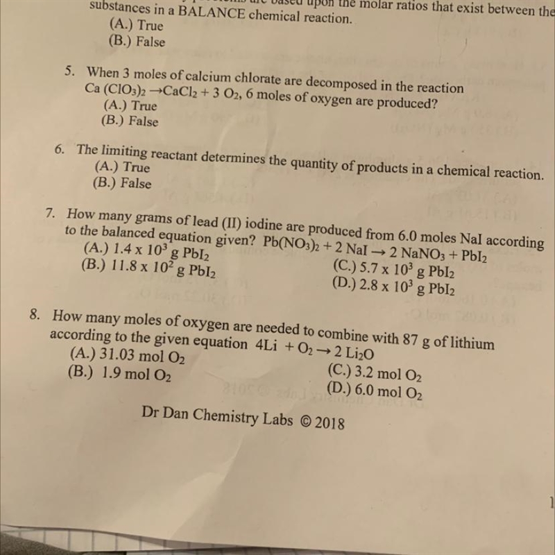 7.) how many grams of lead iodine are produced from 6.0 moles NaI according to the-example-1