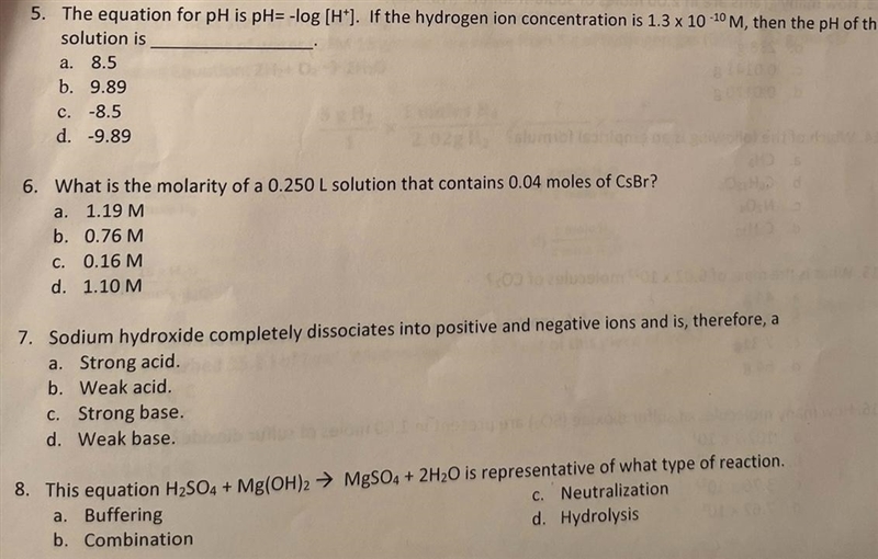 Sodium hydroxide completely dissociates into positive and negative ions and is, therefore-example-1