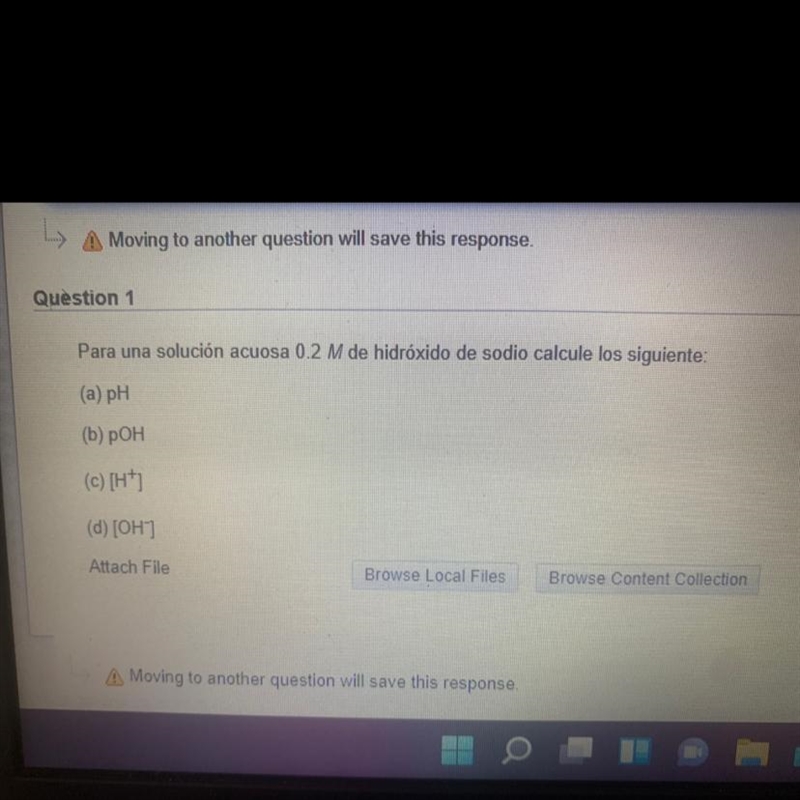 With all the steps please!For a 0.2 M aqueous solution of sodium hydroxide, calculate-example-1