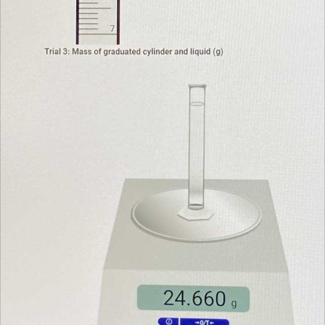 Trial 3: Mass of graduated cylinder and liquid-example-1