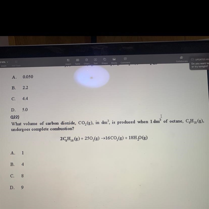 Chem help!! I know the answer is 8 but why?-example-1