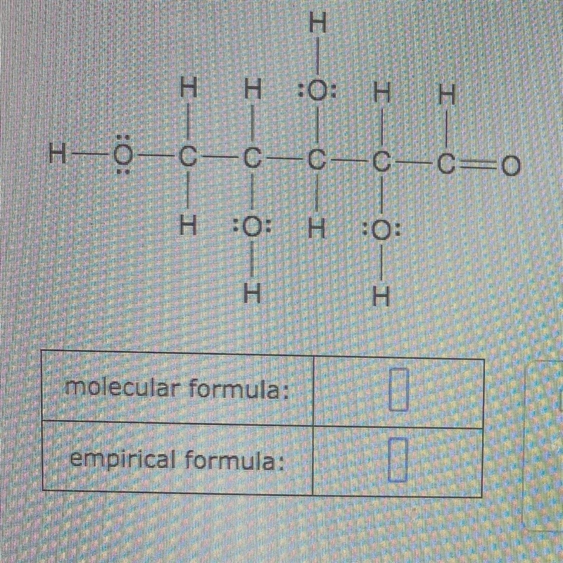 Chemical formula of a compound made up of these molecules?(Look at picture)Molecule-example-1