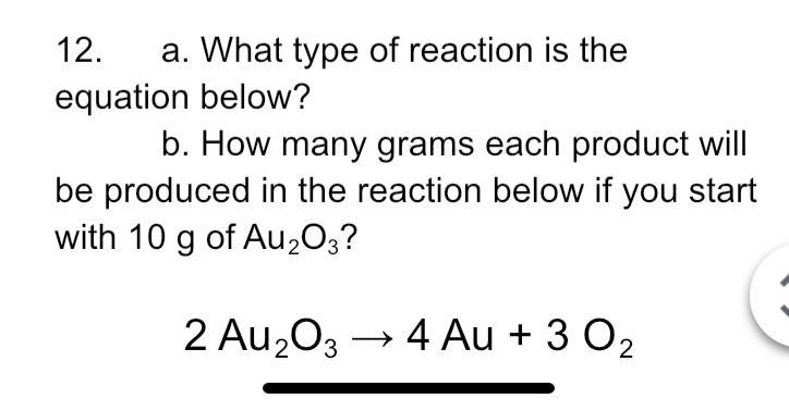 I need help on balancing the equations and on what type of reaction it is.-example-1