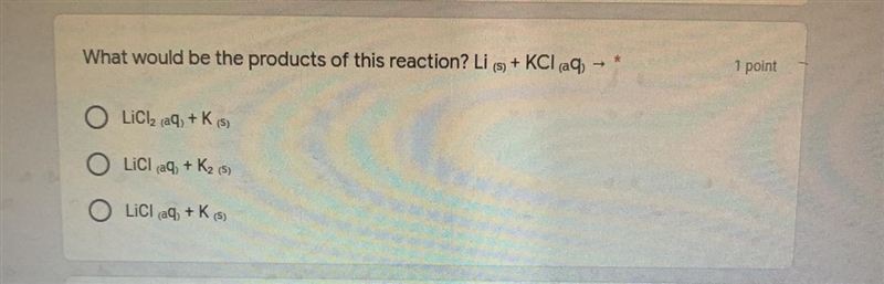 Will the following reaction occur?-example-1