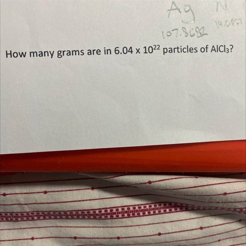 How many grams are in 6.04 x 10 22 particles of AICI3-example-1