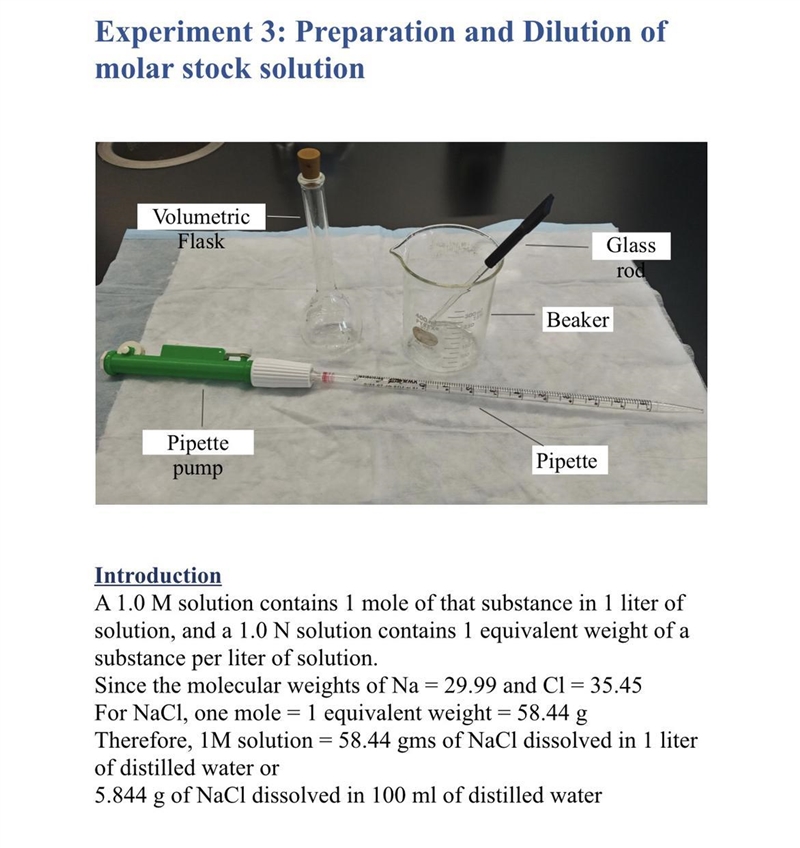 How would you prepare 500mL of 0.5 M solution using your stock solution?-example-1