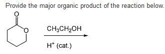 Provide the major organic product of the reaction below.-example-1