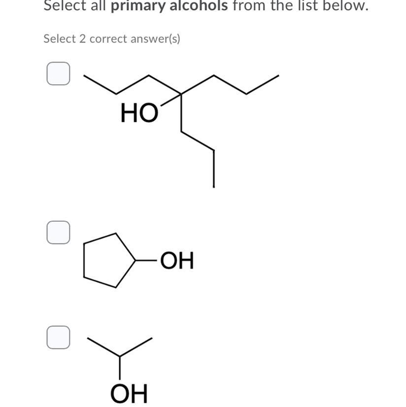 I don’t know how to tell which is the primary alcohol There is more to the question-example-1