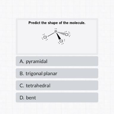 Predict the shape of the molecule.-example-1