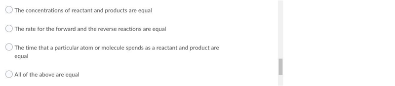 Which of the following are equal for a chemical system at equilibrium?-example-1