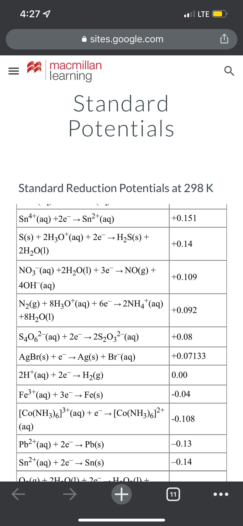 Calculate the cell potential for the galvanic cell in which the given reaction occurs-example-2