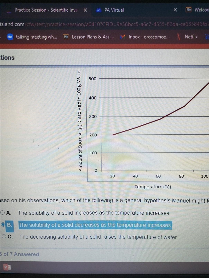 HELP PLEASE!!! HELP!!! manuel tested the effects of temperature on solubility of sugar-example-1