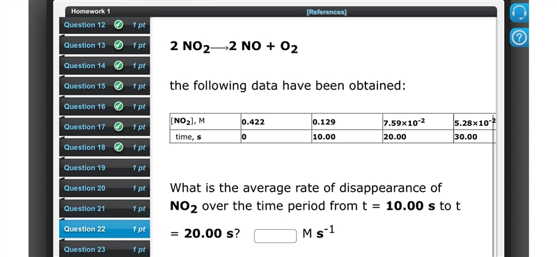 For the gas phase decomposition of nitrogen dioxide at 383 °C2 NO22 NO + O2the following-example-1