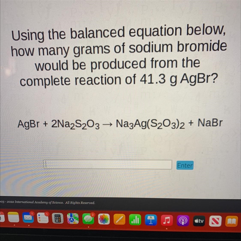 Using the balanced equation below,how many grams of sodium bromidewould be produced-example-1