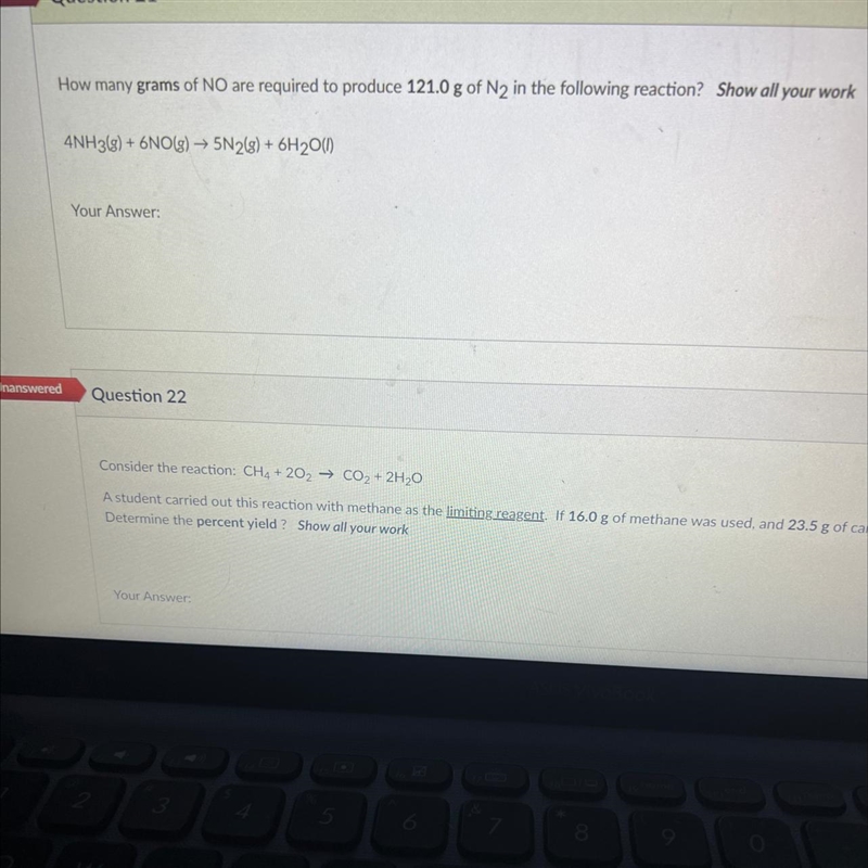 How many grams of NO are required to produce 121.0 g of N2 in the following reaction-example-1