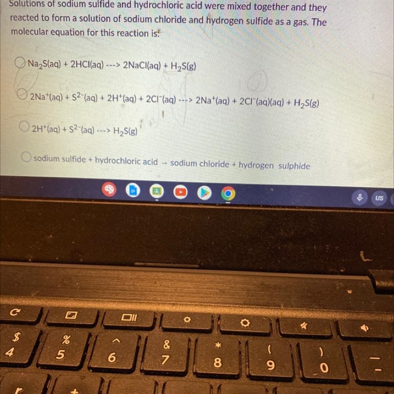 How do I find the molecular equation for this reaction?-example-1