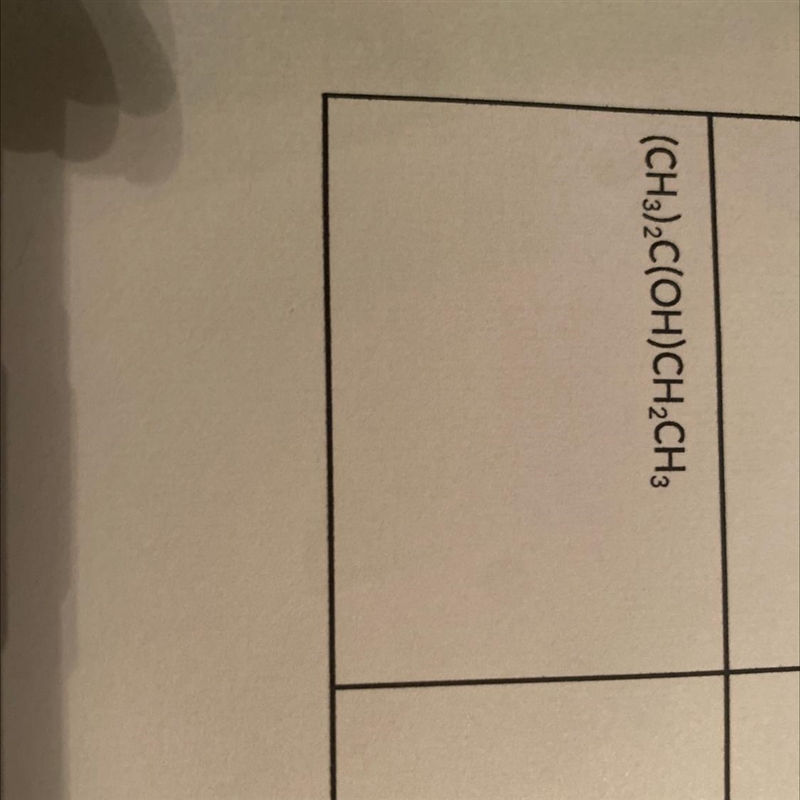 ch3)2c(oh)ch2ch3 skeletal structure, Functional groups, compound type & alcohol-example-1