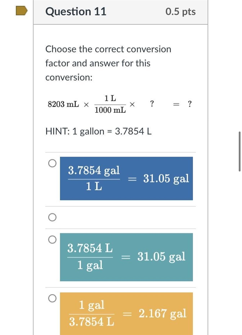 What is the correct conversion factor and the answer?-example-1