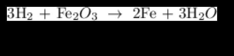 How many grams of H2 are required to completely convert 80g of Fe2O3?-example-1