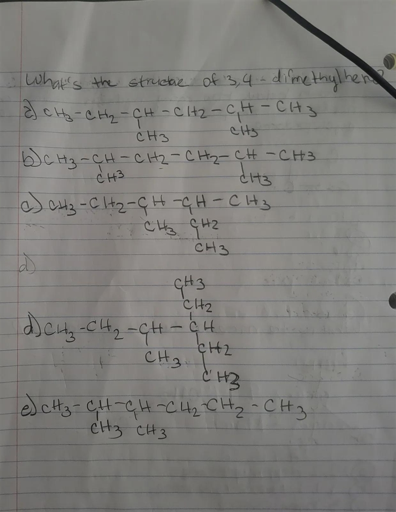 Please see attachment , what is the structure of 3,4-dimethylhexane-example-1