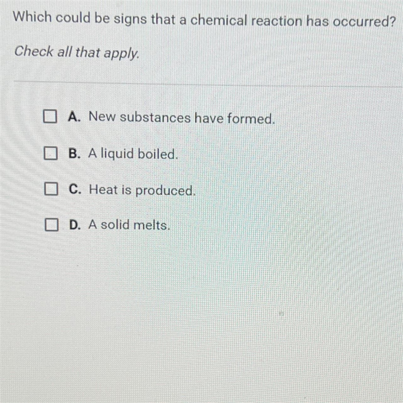 Question 10 of 25Which could be signs that a chemical reaction has occurred?aCheck-example-1