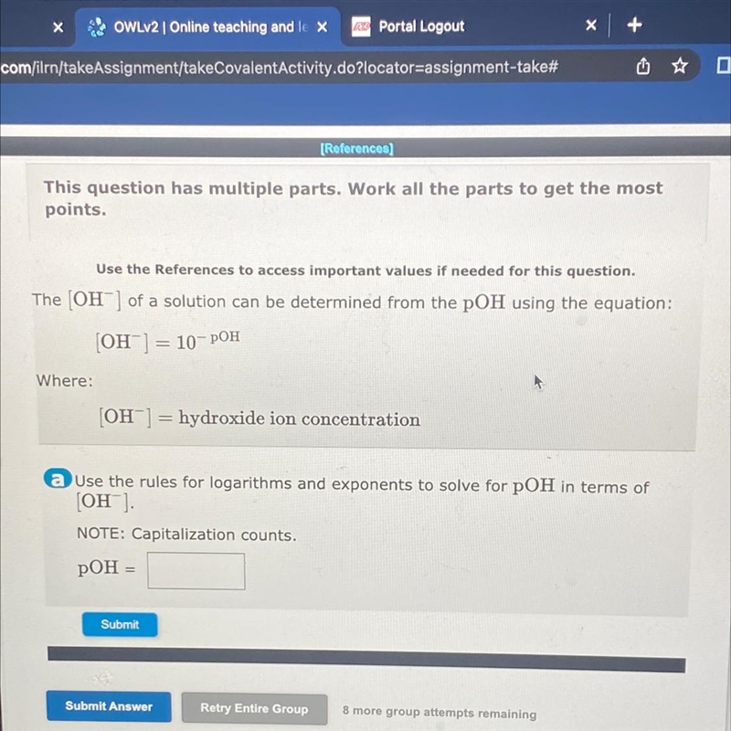 Use the rules for logarithms and exponents to solve for-example-1