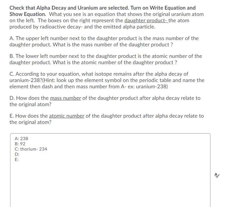 On Part D and E for both of the questions I dont understand what they are asking me-example-2