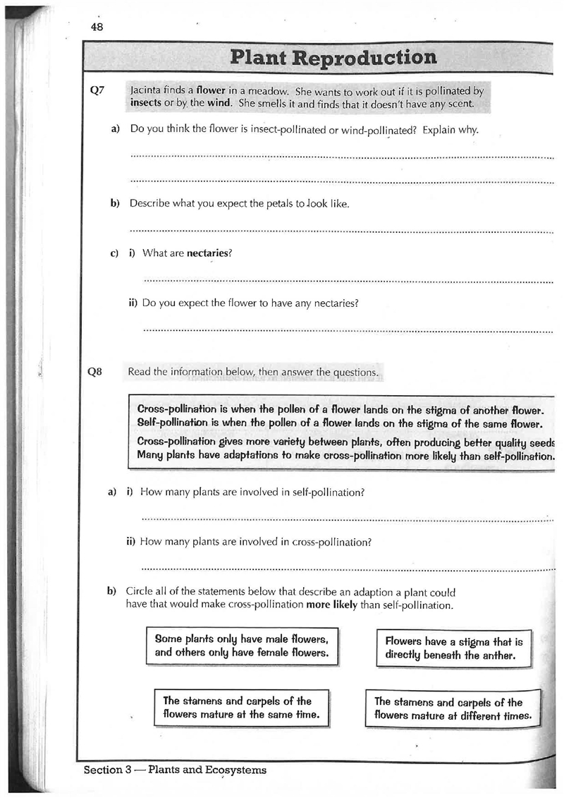 Plant reproduction. Answer as much as possible, thanks!-example-2