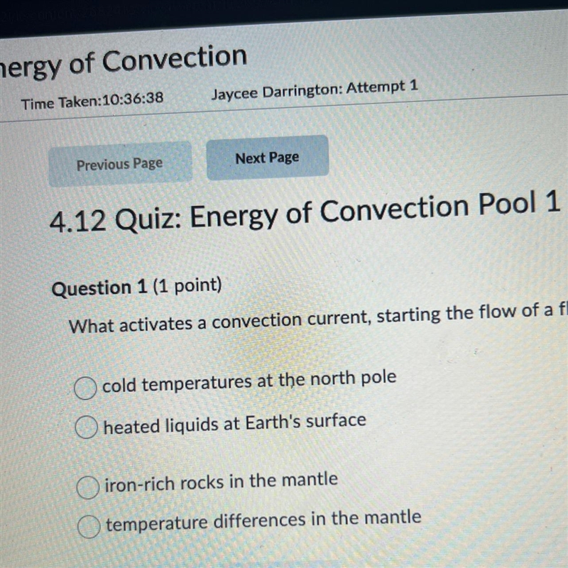 What activates a convenient current starting to flow of a fluid?-example-1