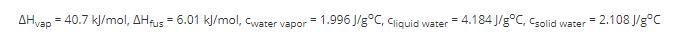 How much energy, in kJ, is released when 27.0 grams of water is cooled from 112C to-example-1