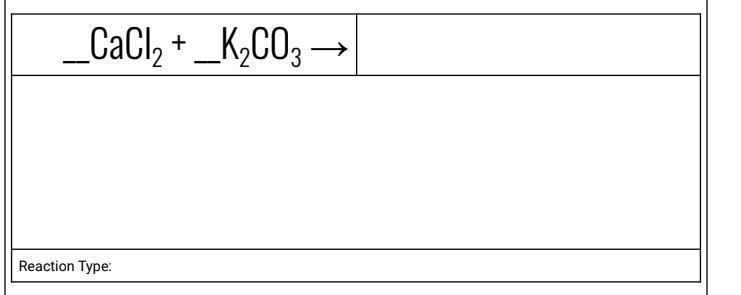 Predict the products for the reactions and balance the equations-example-1